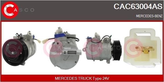 CASCO CAC63004AS Klimakompressor für MERCEDES-BENZ ACTROS MP2 / MP3 LKW in Original Qualität