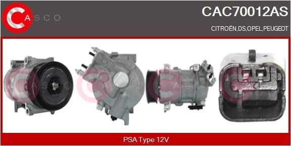 CASCO CAC70012AS Air conditioning compressor 3648571