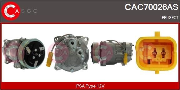 CASCO CAC70026AS AC compressor clutch 9639078280