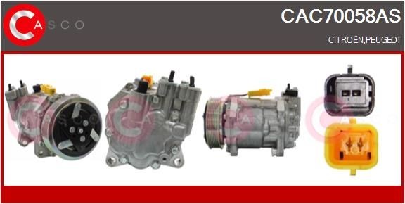 CASCO CAC70058AS Air conditioning compressor 6453-QS