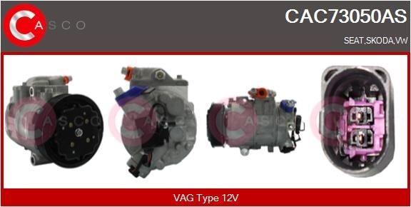 CASCO CAC73050AS Air conditioning compressor 6Q0820808C