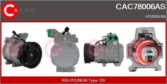 CASCO CAC78006AS Air conditioning compressor 97701-2D600