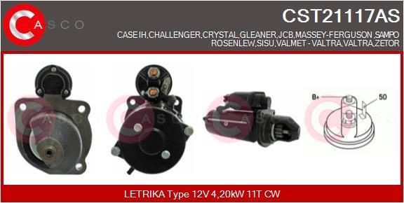 CASCO CST21117AS Starter motor 162000090722