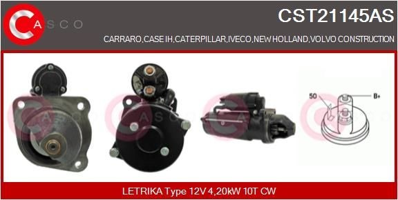 CASCO CST21145AS Starter motor 47137538