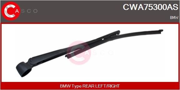 CASCO CWA75300AS Wiper Arm, windscreen washer 61627138507