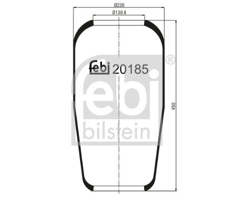 FEBI BILSTEIN Air bag suspension IVECO DAILY IV Bus new 20185