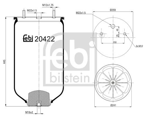 FEBI BILSTEIN Boot, air suspension 20422 buy
