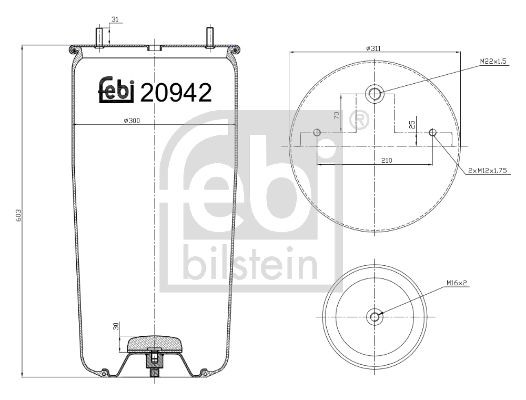FEBI BILSTEIN 20942 Boot, air suspension