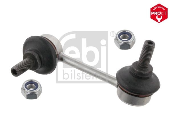 FEBI BILSTEIN 21206 Anti-roll bar link Rear Axle Left, 95mm, M10 x 1,25 , Bosch-Mahle Turbo NEW, with self-locking nut, Steel