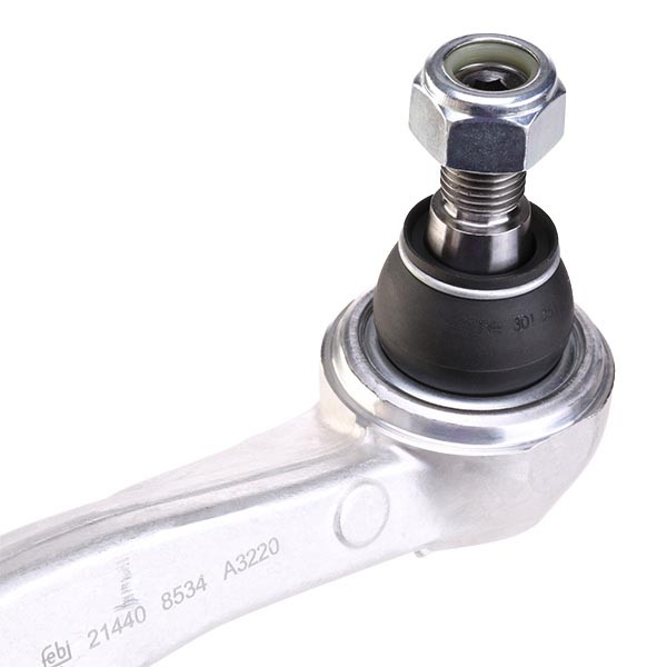 21440 Suspension wishbone arm 21440 FEBI BILSTEIN with lock nuts, with ball joint, with bearing(s), Front Axle Right, Lower, Front, Control Arm, Aluminium