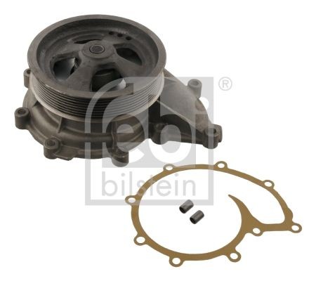 FEBI BILSTEIN with belt pulley, with gaskets/seals, Grey Cast Iron Water pumps 21593 buy