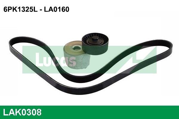 Opel CORSA Aux belt 18793930 LUCAS LAK0308 online buy
