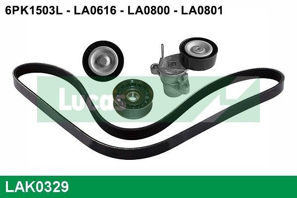 LUCAS LAK0329 Deflection / Guide Pulley, v-ribbed belt CM5Q19A216AB