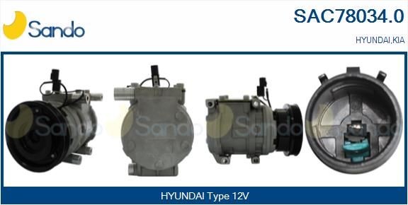SANDO SAC78034.0 Air conditioning compressor 977012E400
