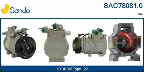 SANDO SAC78081.0 Air conditioning compressor 977013E100