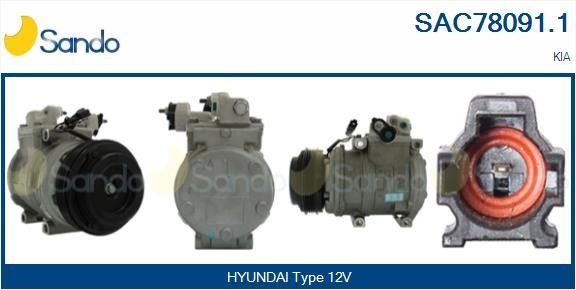 SANDO SAC78091.1 Air conditioning compressor 97701-3E800