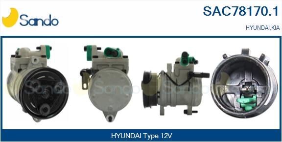 SANDO SAC78170.1 Air conditioning compressor 97701-07110