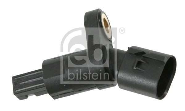 22510 FEBI BILSTEIN ABS-Sensor Hinterachse links, Hinterachse rechts, 42mm,  schwarz, Kunststoff