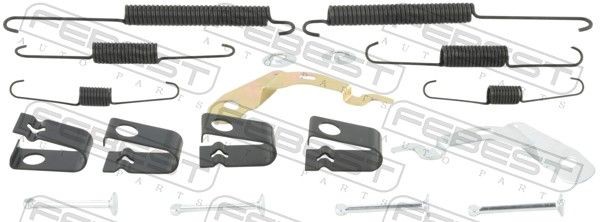 Original 0704-JB627R-KIT FEBEST Accessory kit, brake shoes experience and price