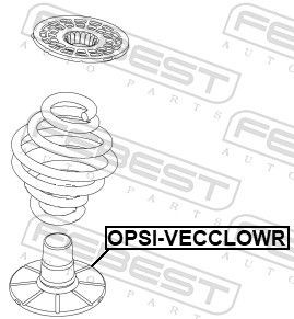 FEBEST Spring Cap OPSI-VECCLOWR for OPEL VECTRA, SIGNUM