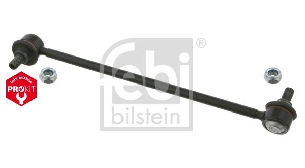 FEBI BILSTEIN 23575 Anti-roll bar link Front Axle Left, 285mm, M10 x 1,25 , Bosch-Mahle Turbo NEW, with self-locking nut, Steel