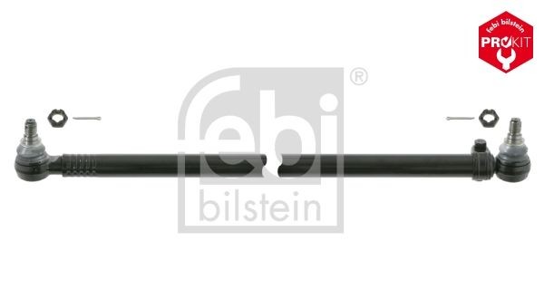 FEBI BILSTEIN 24152 Centre Rod Assembly Front Axle, from the steering gear to the idler arm 2nd axle, with crown nut, Bosch-Mahle Turbo NEW