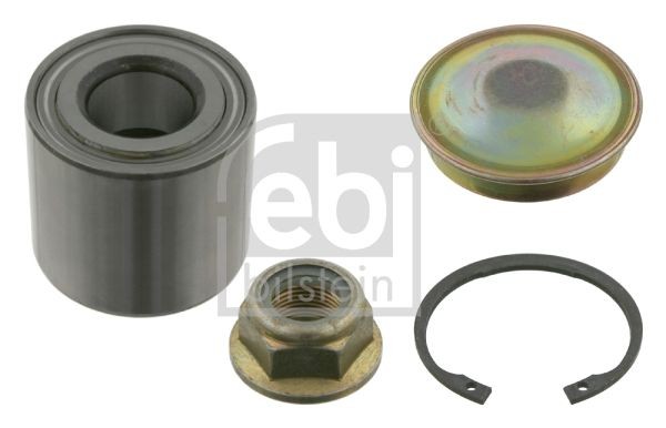 FEBI BILSTEIN 24781 Wheel bearing kit Rear Axle Left, Rear Axle Right, with grease cap, with retaining ring, 55 mm, Tapered Roller Bearing