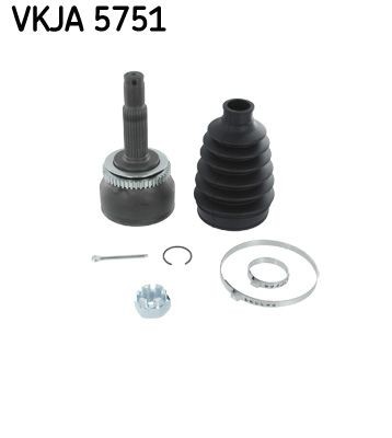 49500-1C550 SKF External Toothing wheel side: 25, Internal Toothing wheel side: 23, Number of Teeth, ABS ring: 48 CV joint VKJA 5751 buy
