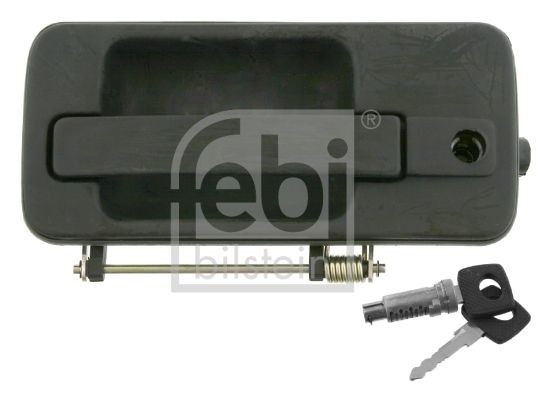 FEBI BILSTEIN Left, with lock barrel, with two keys, with key, Black Door Handle 24972 buy