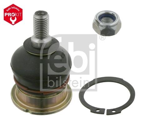 FEBI BILSTEIN 26276 Ball Joint Upper, Front Axle Left, Front Axle Right, with retaining ring, with lock nuts, Bosch-Mahle Turbo NEW, 12,9mm, for control arm