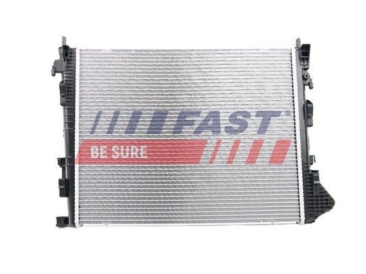 Radiator, engine cooling FAST Aluminium, 560 x 449 x 26 mm, without frame, Brazed cooling fins - FT55013