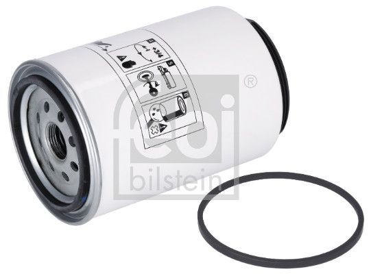 FEBI BILSTEIN Spin-on Filter, with water separator, with seal ring Height: 160mm Inline fuel filter 26979 buy