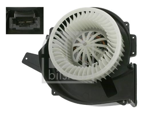 27306 Cabin blower 27306 FEBI BILSTEIN for left-hand drive vehicles, with electric motor