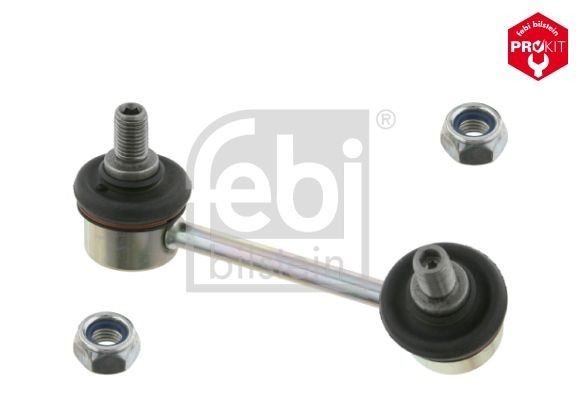 FEBI BILSTEIN 27332 Anti-roll bar link Rear Axle Right, 100mm, M10 x 1,25 , Bosch-Mahle Turbo NEW, with self-locking nut, Steel