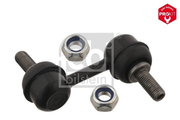 FEBI BILSTEIN 28199 Link rod Front Axle Left, Front Axle Right, 60mm, M10 x 1,25 , Bosch-Mahle Turbo NEW, with self-locking nut, with nut, Steel