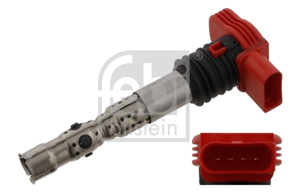 FEBI BILSTEIN red, Number of connectors: 4 Number of connectors: 4 Coil pack 29859 buy