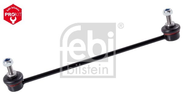 FEBI BILSTEIN 31569 Anti-roll bar link Front Axle Left, 320mm, M10 x 1,25 , Bosch-Mahle Turbo NEW, with self-locking nut, with nut, Steel , black