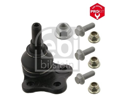 32163 FEBI BILSTEIN Suspension ball joint FORD Front Axle Left, Lower, Front Axle Right, with attachment material, Bosch-Mahle Turbo NEW, 22mm, for control arm