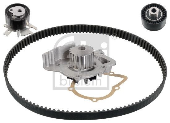 FEBI BILSTEIN 32722 Water pump and timing belt kit with water pump, Number of Teeth: 116, Width: 25 mm, with trapezoidal tooth profile