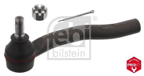 FEBI BILSTEIN 34310 Track rod end Bosch-Mahle Turbo NEW, Front Axle Left, with crown nut