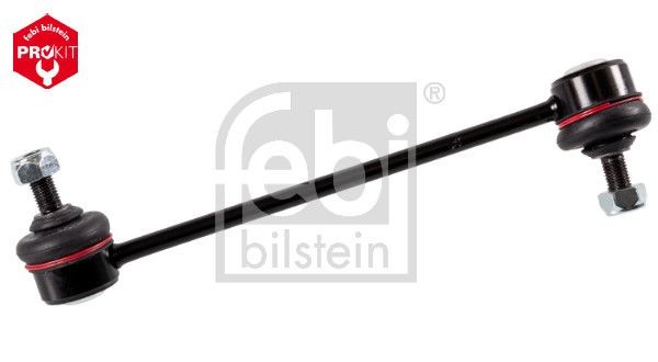 FEBI BILSTEIN 34560 Anti-roll bar link Front Axle Right, 216mm, M10 x 1,25 , Bosch-Mahle Turbo NEW, with self-locking nut, Steel , black
