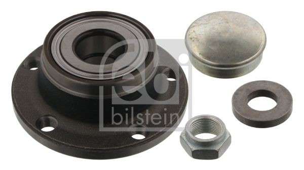 FEBI BILSTEIN Rear Axle Left, Rear Axle Right, with attachment material, Wheel Bearing integrated into wheel hub, with wheel hub, 117,5 mm, Angular Ball Bearing Inner Diameter: 30mm Wheel hub bearing 34953 buy