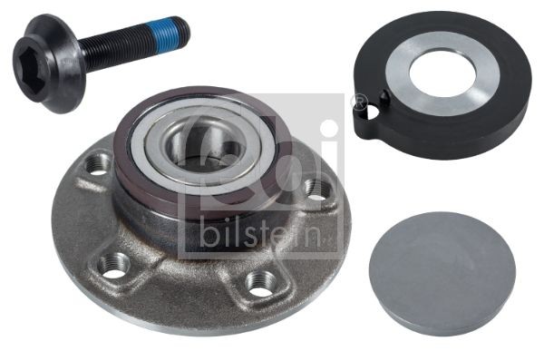 FEBI BILSTEIN Rear Axle Left, Rear Axle Right, with attachment material, Wheel Bearing integrated into wheel hub, with integrated magnetic sensor ring, with ABS sensor ring, with wheel hub, 142 mm, Angular Ball Bearing Inner Diameter: 32mm Wheel hub bearing 36650 buy