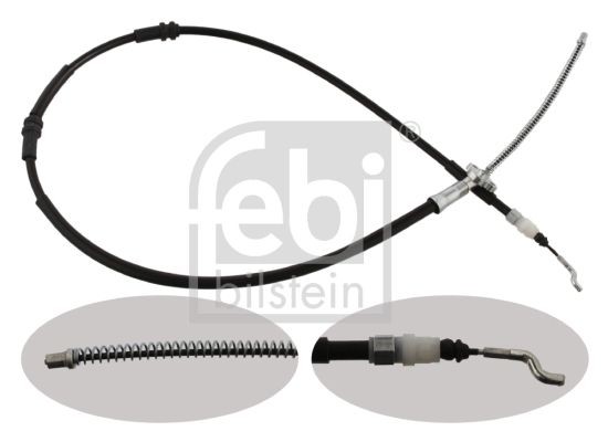 FEBI BILSTEIN 36711 Hand brake cable Right Rear, Left Rear, 1596mm