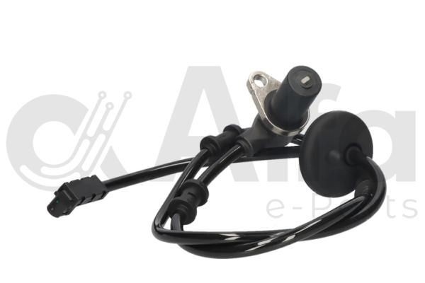 Alfa e-Parts Rear Axle Right, Passive sensor, 2-pin connector, 820mm, 1,7 kOhm, 820mm, black, black Length: 820mm, Number of pins: 2-pin connector Sensor, wheel speed AF05526 buy
