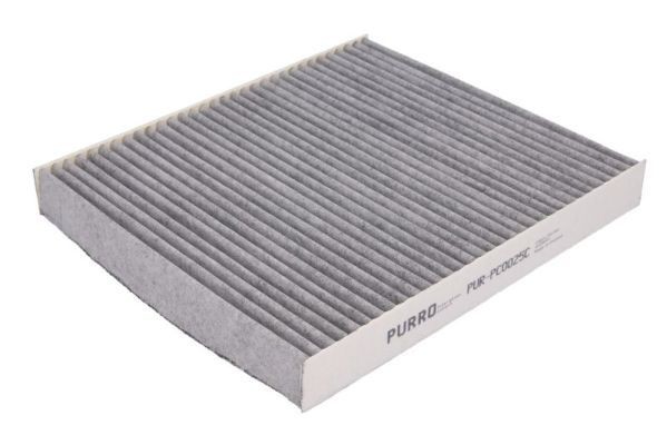 PURRO PUR-PC0025C Pollen filter Activated Carbon Filter, 252,5 mm x 220 mm x 30 mm