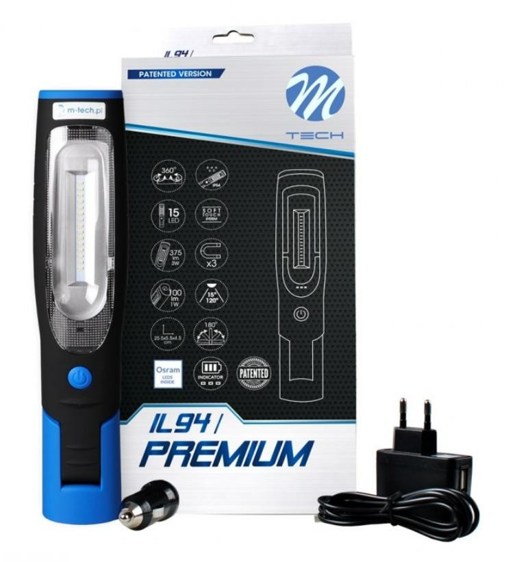 IL94 TECH IL94 PREMIUM Lampe de mécanicien LED 120-375 lm avec