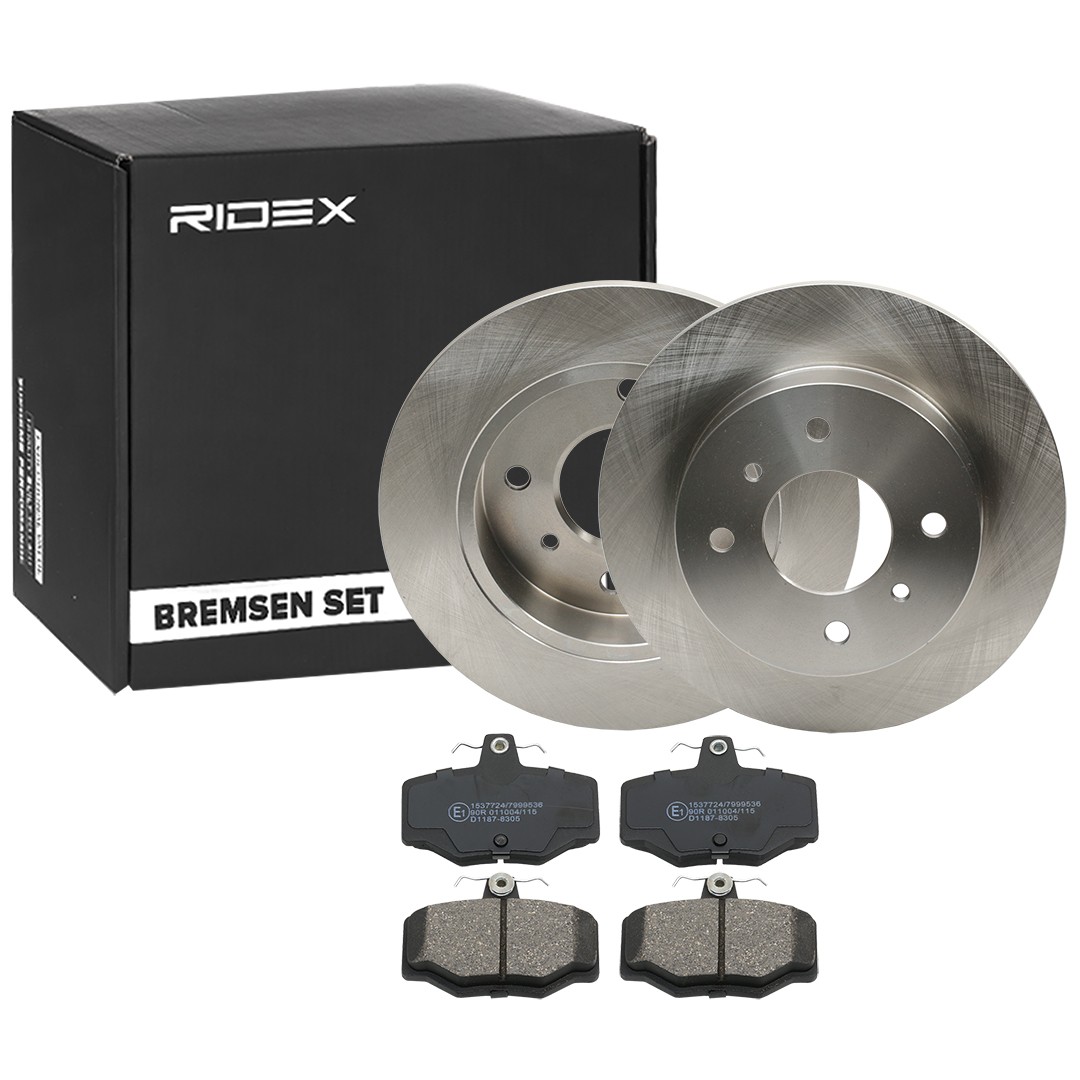 RIDEX 3405B1802 Brake disc 43206 99J01