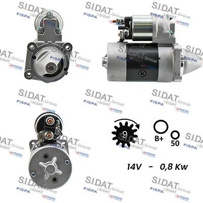 SIDAT S12MA0055A2 Starter motor 462 3150 4