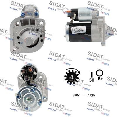 SIDAT S12MH0687 Starter motor 77 11 368 052